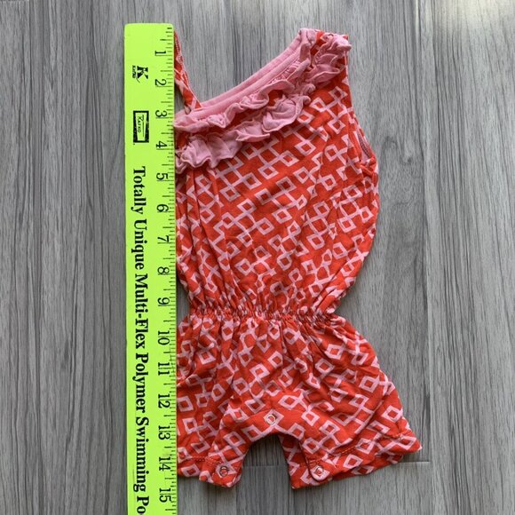 Kickee Pants Diamond Print Diagonal Ruffle Romper - Picture 6 of 6